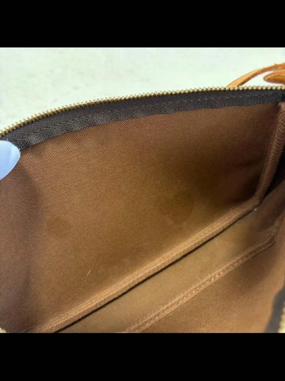Louis Vuitton Monogram Mini Pochette in Brown and Tan